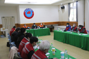 　南竿鄉111年災害防救演練－兵棋推演會議邀集相關參與，針對發布狀況提出適切因應，使演練作業更能運用於實務。（圖／文：吳嘉榮）