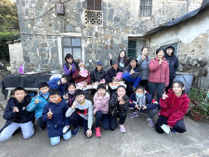 　橋仔開心農場與塘岐國小舉辦冬至敬老活動。（圖／文：陳鵬雄）