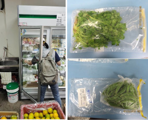 為維護地區居民食品衛生安全,衛福局11月至傳統市場、超市、雜貨店、販售業抽驗市售食品,發現2件蔬菜不合格。(圖:連江縣衛福局)