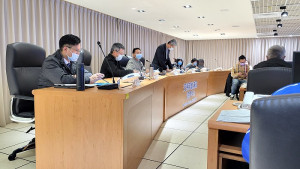 春節小三通開放前置準備,縣長王忠銘拜會交通部航港局協商出入作業。(圖:連江縣政府)