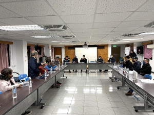 　工務處舉辦北竿芹壁上村道路改善初步規劃及用地取得說明會。（圖／文：陳鵬雄）