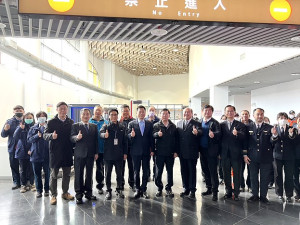 內政部政務次長陳宗彥於9日抵馬祖視察小三通。(圖/文:馮紹夫)