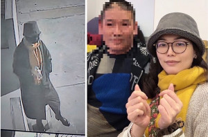 珠螺林姓女子28日外出未歸,南竿警察所調閱監視器著黑大衣帽,30日下午在77據點下方海岸邊發現手機,人員持續在附近搜索。(圖:南竿警察所、馬祖日報)