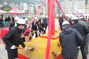 　馬祖區漁會多功能漁民活動中心新建工程5日開工動土典禮，預計2年內完工。（圖／文：吳嘉榮）