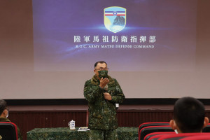 　指揮官陳中將主持常備兵役軍事訓練精神講話。（圖：林家豪）