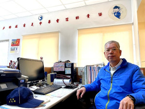 　服務馬祖電信業務長達44年，中華電信北竿服務中心主任王天順屆齡退休。（圖／文：陳鵬雄）