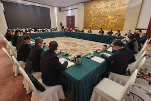 縣長王忠銘、立委陳雪生等一行與福州市政府團隊20日展開兩岸事務座談會。(圖:連江縣政府)