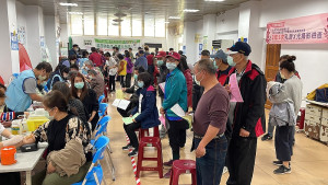 衛生福利局年度健康檢查抵達西莒,總計134位鄉親前往受檢,完成年度健康大事。(圖/文:宋幸儒)