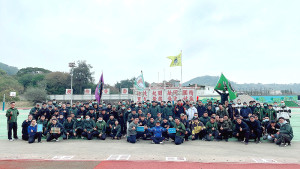 　北高守備大隊官兵於賽後大合影。（圖：姜智傑）
