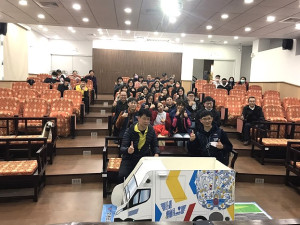 配合旅遊安全週政策推動,馬管處辦理機車交通安全講習及旅遊交通安全宣導活動。(圖:馬管處)