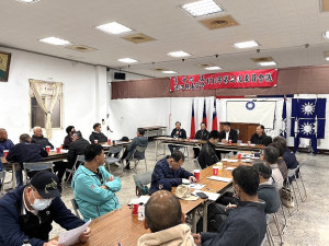 國民黨連江縣黨部31日召開縣委員會議,會中一致通過提名陳雪生參選2024立委選舉。(圖:國民黨連江縣黨部)