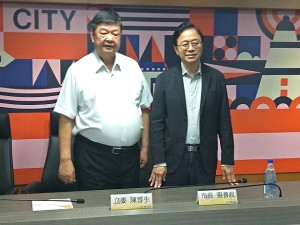 立委陳雪生偕同桃園同鄉會、台北同鄉會拜訪桃園市長張善政。(圖:立委陳雪生國會辦公室)