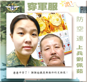 　穿軍服讚！（防空連／上兵劉佩茹）