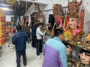 東莒熾坪境福德宮孩仔將送往福州進行全面性大整修。(圖/文:蔡夢玲)
