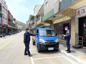 　22日北竿塘岐車禍意外事故，當事人雙方經檢測均無酒駕情事。（圖／文：陳鵬雄）