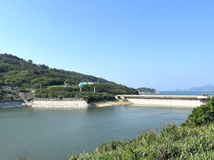 梅雨挹注,各鄉水情穩定,水廠持續呼籲民眾節約用水。(圖/文:馮紹夫)