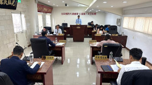 北竿鄉民代表會第12屆第1次定期大會12日聽取鄉長施政報告及各課工作報告。(圖:北竿鄉代會)