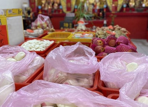 　東莒熾坪境福德宮10日舉行祈福補庫。（圖／文：蔡夢玲）