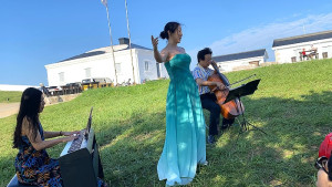 「張正傑與大提琴-走遍天涯海角音樂會」12日如期東莒燈塔演出,廣受好評。(圖/文:蔡夢玲)