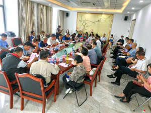 連江縣議會由議長領軍13日下午前往大陸黃岐進行考察交流,與陸方就多項議題展開磋商。(圖:連江縣議會)