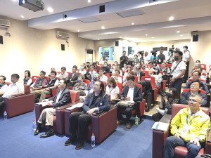 　數位發展部長唐鳳19日訪問馬祖，實地檢視離島應變韌性。（圖／文：馮紹夫）