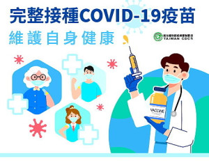 　國內COVID-19疫情仍處高原期，上週平均每日新增232例本土個案(併發症)，呼籲民眾完整接種疫苗減少感染及重症風險。（圖：連江縣衛福局）