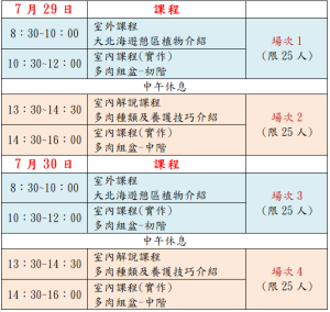 課程表