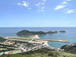 北竿機場擴建案預劃跑道向南面填海350公尺,達總長1500公尺的標準3C類機場,並增加夜航功能。(圖/文:陳鵬雄)