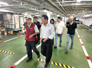 臺馬之星6日海試順利,8日空船開回南竿,確認操作安全無虞後才會復航。(圖:縣府)