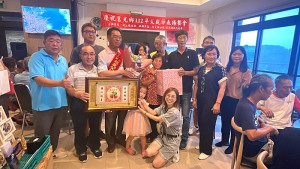 西莒模範父親表揚餐會8日舉行,表揚模範父親林順雄先生。(圖/文:宋幸儒)