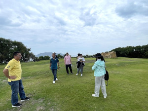 　大坵暗空之夜將在本週六登場，公所率承辦單位15日登島場勘並做確認。（圖／文：陳鵬雄）