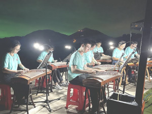 　2023年大坵暗空之夜首場星空音樂會19日在大坵堡浪漫登場。（圖／文：陳鵬雄）
