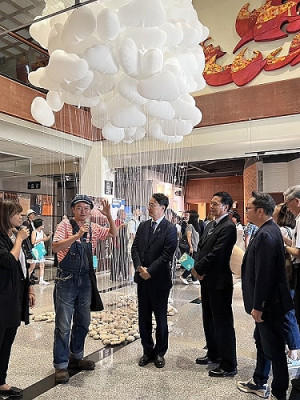 第二屆馬祖國際藝術島馬祖展前記者會20日民俗文物館舉行,23日正式開幕。(圖/文:馮紹夫)