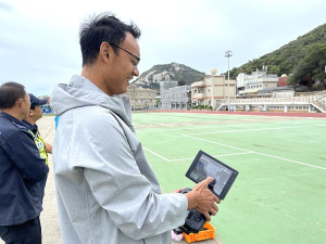 　提升北竿警義消無人機操作技能，消防局價值80萬元無人機移地北竿訓練。（圖／文：陳鵬雄）
