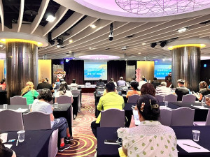 連江縣交通旅遊局12日在台中舉辦第2場次旅遊推介會,向中部觀光業者介紹馬祖觀光旅遊。(圖:交通旅遊局)