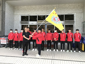 　馬祖高中棒球隊出發前往台灣，參加第11屆中信盃黑豹旗全國高中棒球大賽。（圖／文：吳嘉榮）