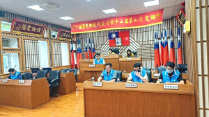 莒光鄉民代表會第12屆第2次定期大會開議,鄉長陳樂禮率各課室主管作施政報告。(圖/文:宋幸儒)