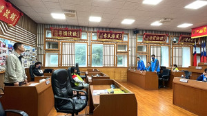 莒光鄉民代表會第12屆第2次定期大會15日進行第一天鄉政總質詢。(圖/文:宋幸儒)