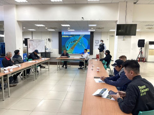 　民航局7日在北竿召開北竿機場禁限建劃設第2次說明會。（圖／文：陳鵬雄）