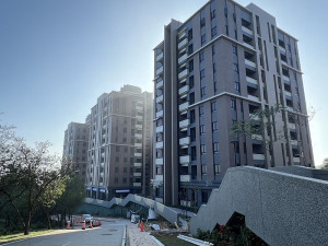 仁愛段147地號示範住宅、社會住宅統包工程12月15日完工報竣,後續進行取得使照、工程驗收等程序。(圖/文:馮紹夫)