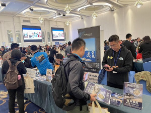 全台最大2023年國旅同業B2B媒合嘉年華會22日台中登場,連江縣交旅局與地區旅遊業者參展推廣馬祖。(圖:連江縣旅行商業同業公會)