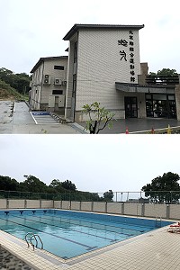 　北竿鄉綜合運動場館入館人數破萬達11536人次，地方各界持續爭取室外游泳池加設屋頂。（圖／文：陳鵬雄）