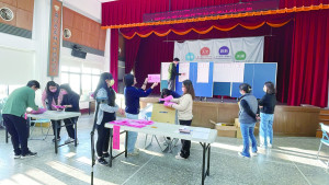我的一票選總統!今天選民我最大。(圖:陳鵬雄、曹重偉、陳其敏、宋幸儒、蔡夢玲)