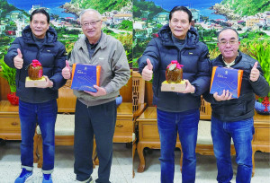 縣府參議林長青、民政社會處副處長李文鵬1月16日屆齡退休,縣長王忠銘日前召見,肯定他們公職生涯為家鄉付出的辛勞。(圖:連江縣政府)
