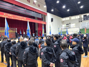 消防局舉辦義消體技能交流活動,全縣志工伙伴同場較勁,比拚體能與專業救災能力。(圖/文:馮紹夫)