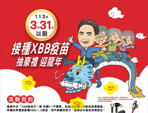 全民接種XBB疫苗,週週抽禮券,第四週(0318前施打)中獎名單出爐。(圖:連江縣衛生局)
