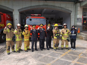 消防局強化救災救護效能,提供最優質遊客及縣民服務,兩大隊正式運作,第一、第二大隊大隊長分別為陳則寶、巫威震。(圖/文:曹重偉)