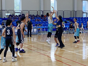 　馬祖聯隊9日「全國少年籃球錦標賽」第二場賽事，遭遇強敵台北力行國小，16比58敗北。（圖：體育會籃委會）