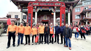 中澳境白馬尊王廟進香團,11日在福州長樂旒峰白眉村白石境射鱔尊王廟舉行甲辰年三月初三祝壽大典。(圖:白馬尊王廟委會提供)
