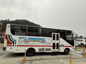 公車處5月起試辦夜間公車,每晚8點介壽站出發。(圖/文:馮紹夫)